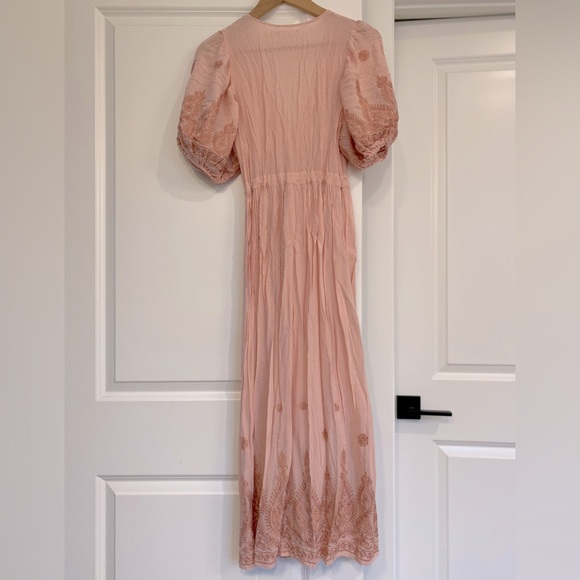 🚨 S O L D 🚨 Rare Christy dawn embroidered petal pink dahlia dress small - Picture 14 of 17